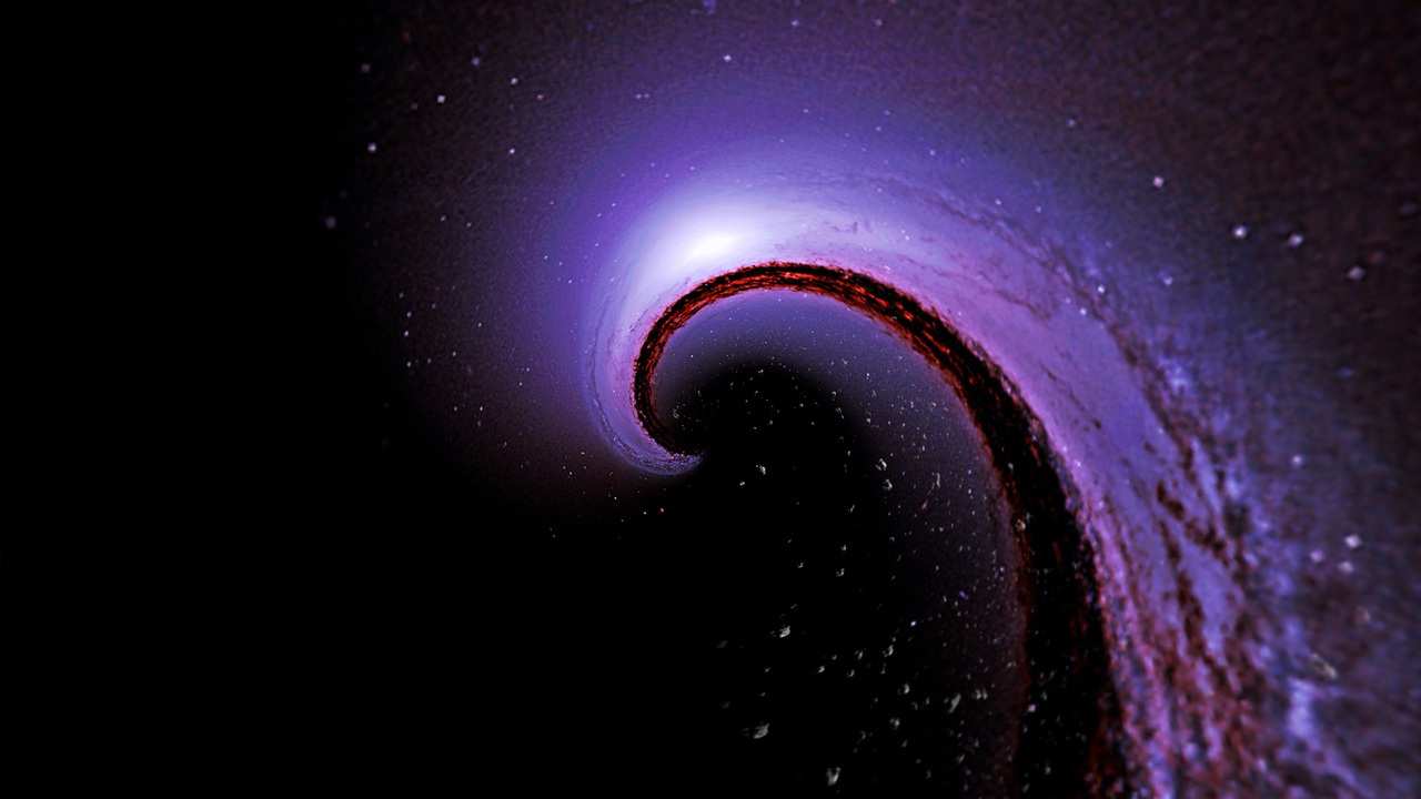Cosmic microwave background radiation pattern